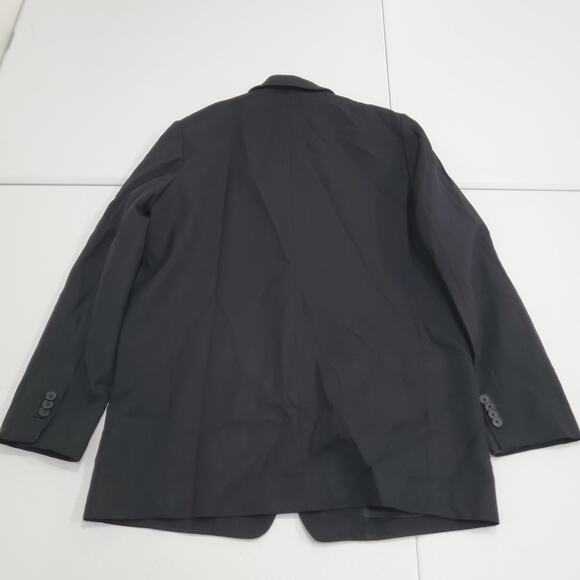 Everlane Blazer Womens 6 Black Wool Blend Stretch 2 Button Suit Jacket Lined - Picture 2 of 10